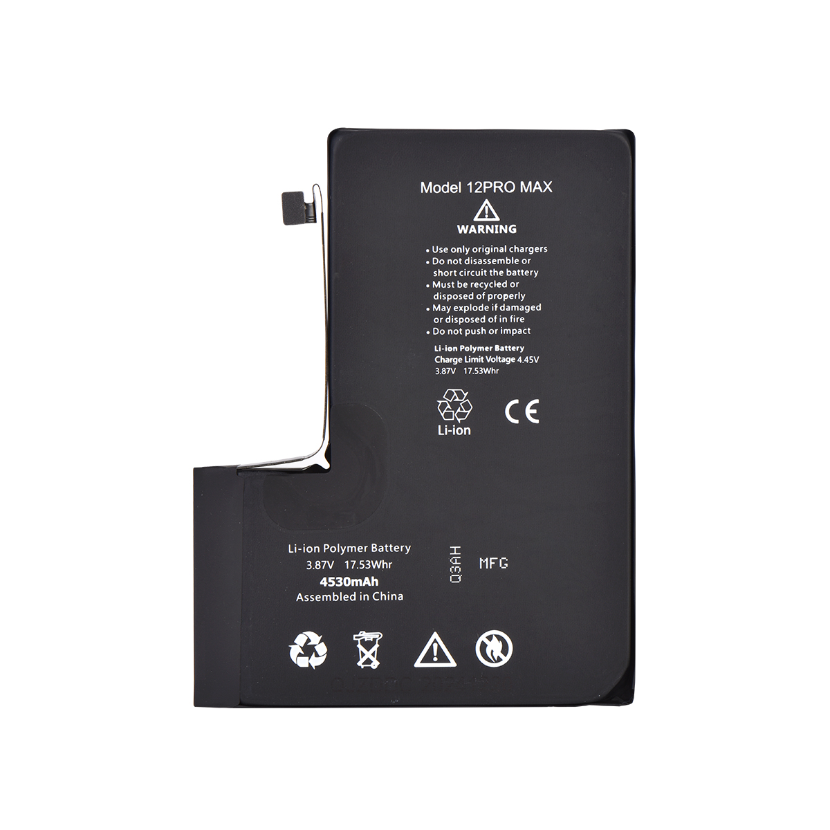 Bateria Apta Diagnostico para iPhone 12 pro max - Pieza Usada