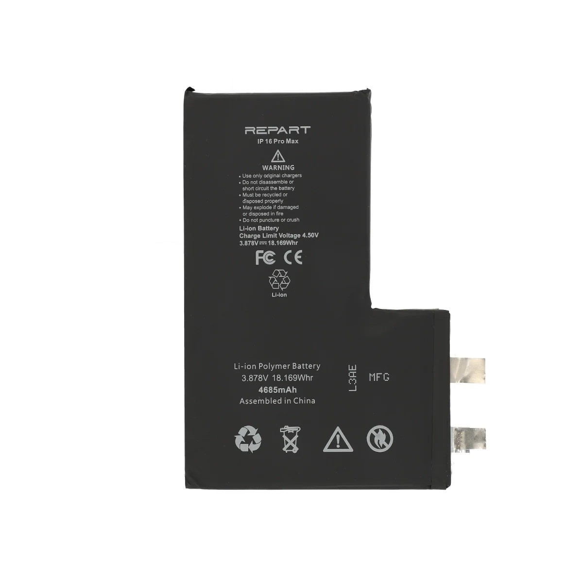 Bateria Repart sin flex para iPhone 16 pro max