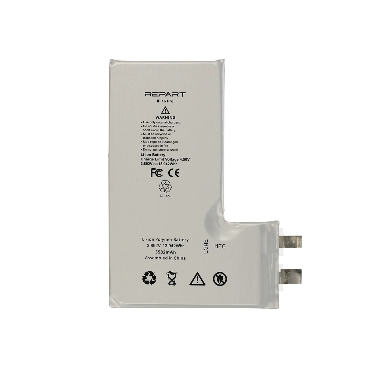 Bateria Repart sin flex para iPhone 16 pro