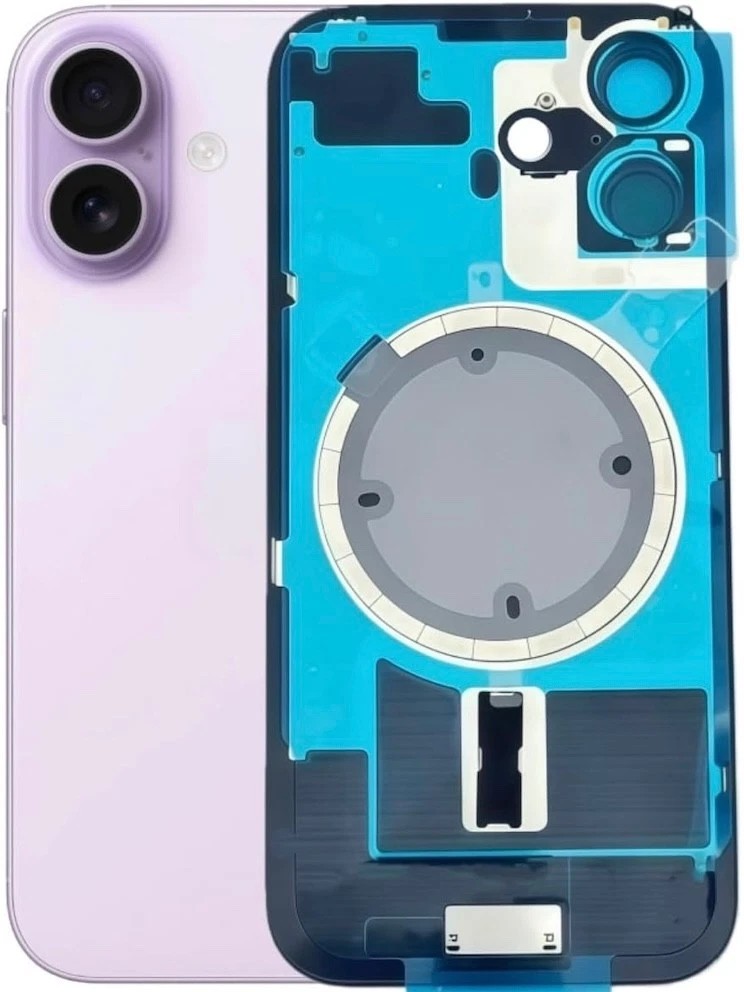 Tapa con anclaje para iPhone 17 lavanda