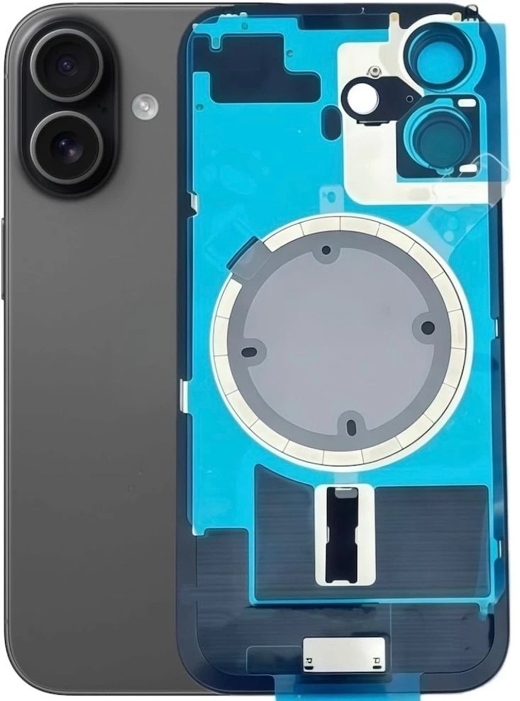 Tapa con anclaje para iPhone 17 negro